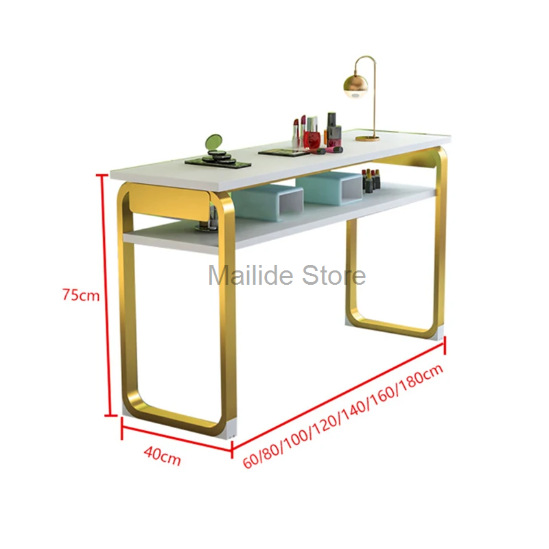 Modern Solid Wood Manicure Tables For Commercial Furniture Manicure Tables Economical Light Luxury Professional Manicure Table