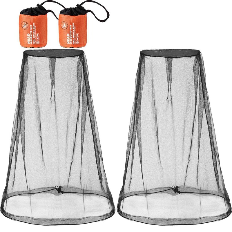 2 Pack Head Net Face Mesh Head Cover For Outdoor Lovers Protect From Fly Screen Mosquito Gnat And Other Flies