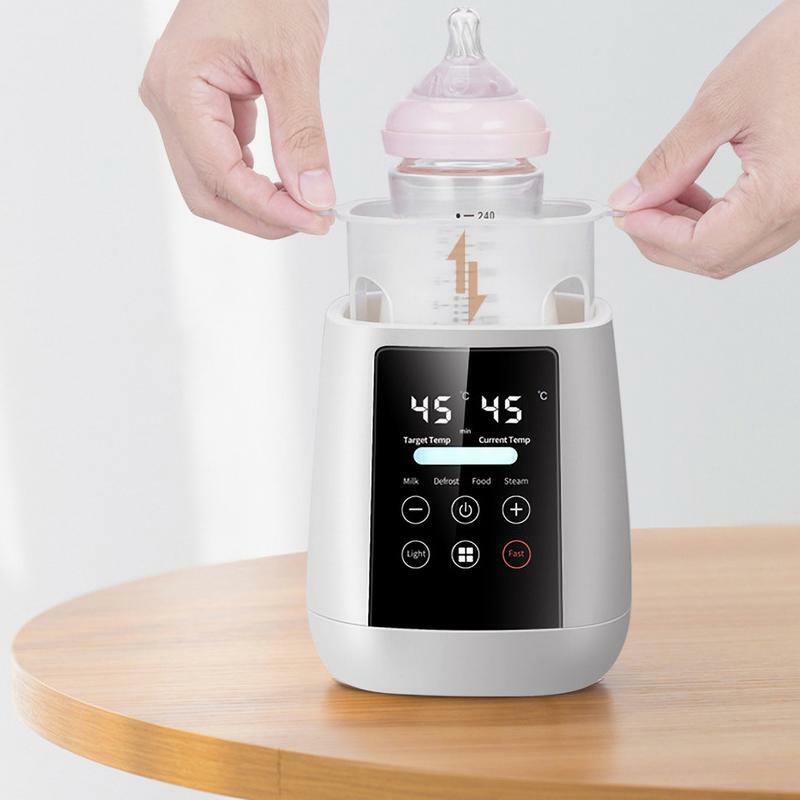 Baby Bottle Warmer Automatic 6-in-1 Baby Food Breastmilk Warmer Baby Food Heater Safe & Fast Feeding Bottle Warmer For