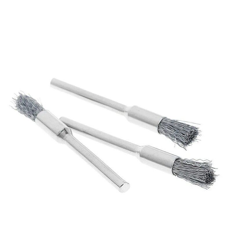 9 pçs escova de fio de aço inoxidável roda ferramenta rotativa escova de remoção de ferrugem para polimento de metal escova de limpeza