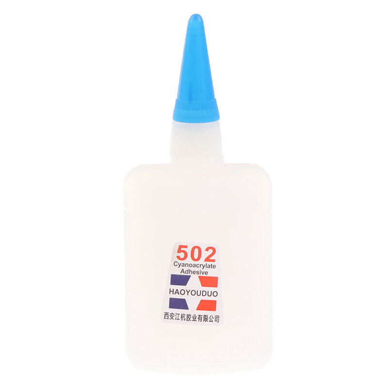 50g 502 Super Glue Instant Quick Dry Cyanoacrylate Strong Adhesive Quick Bond Leather Rubber Metal Office Supplies Fast Glue