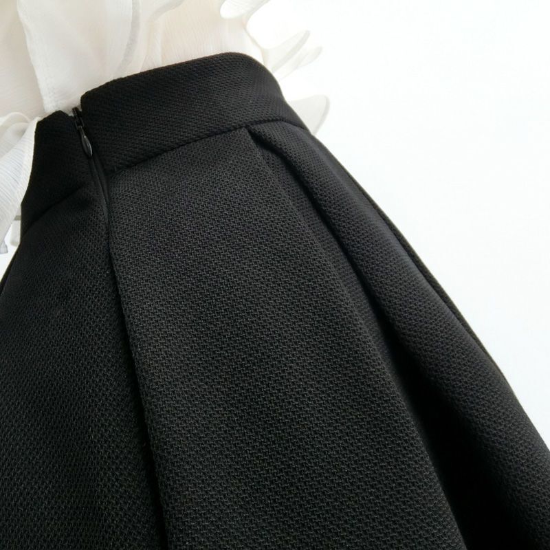 Женская юбка, флокированные однотонные юбки с высокой талией, стройнящие пушистые юбки, женские летние повседневные модные юбки средней длины Q529
