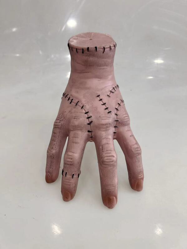 아담스 할로윈 가족 공포 소품, 깨진 손 공포 비닐 조각상, 가정 장식 탁상 공예
