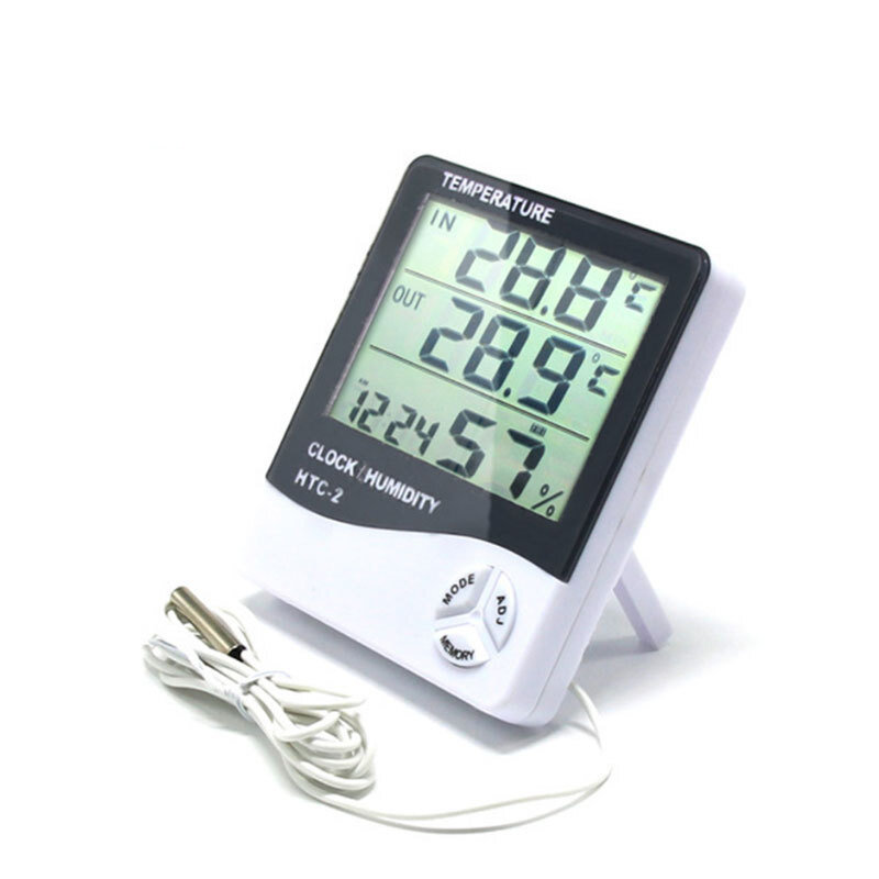 Электронный измеритель температуры и влажности в помещении, бытовой термометр и измеритель влажности с большим экраном