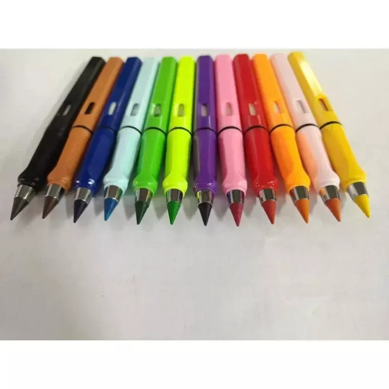 Not Easy To Break Colorful Eternal 10 Color Erasable Pencil Gradient Durable No Sharpening Pose Pen Primary School Supplies