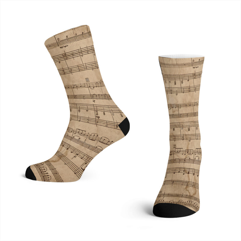 Pachelbel's Canon  Straight Socks Male Mens Women Winter Stockings Polyester Printed