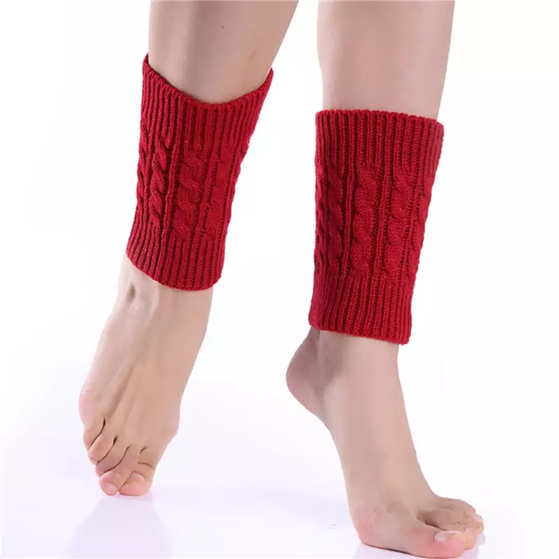 Winter Thick Warm Knitted Leg Warmers Socks Boot Cover Fashion Thermal Women Stretch Boot Leg Cuffs Boot Socks Foot Warmer