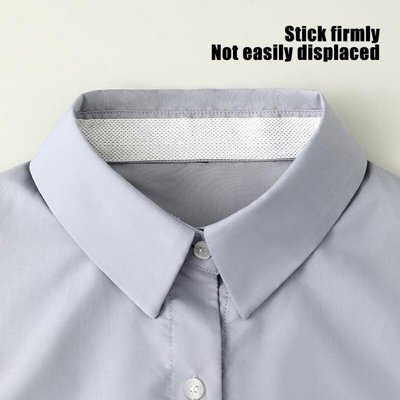 Disposable Men Women Collar Protector Sweat Pads Self-adhesive Stain Protector Shirt Collar Liners Neck Sweat Summer Agains D0g2
