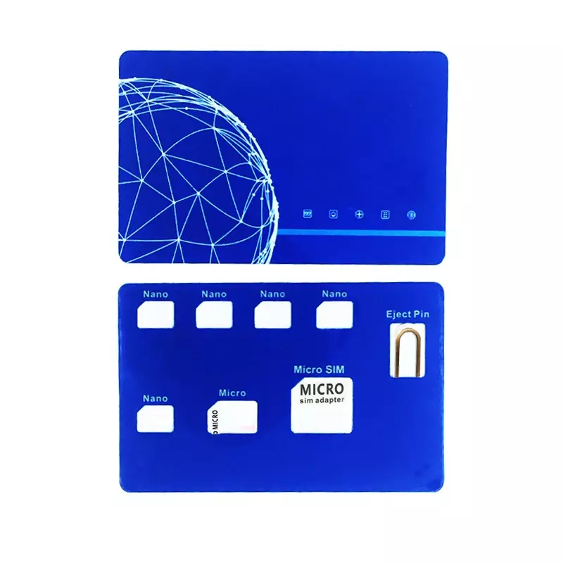 Nano SIM Card Holder Case with Card Adapter Set & Phone Pin Needle & Quality Converter Set for Nano Micro Card