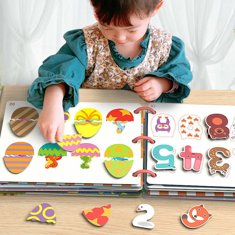 Montessori Baby Busy Book, My First Quiet Book, Aprender Brinquedos Educativos, Jogo Infantil para Crianças, 1 a 3 Y
