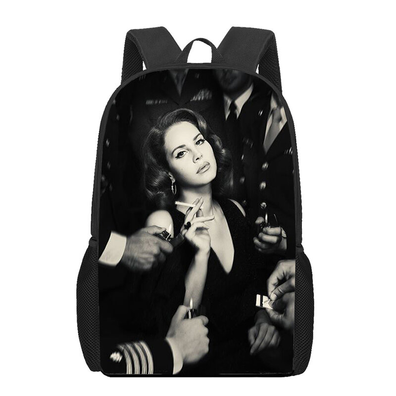 Lana Del Rey Lizzy Grant School Bags For Girls Boys Print Kids Backpacks Women Mochila Students Book Bag Children Shoulder Bag