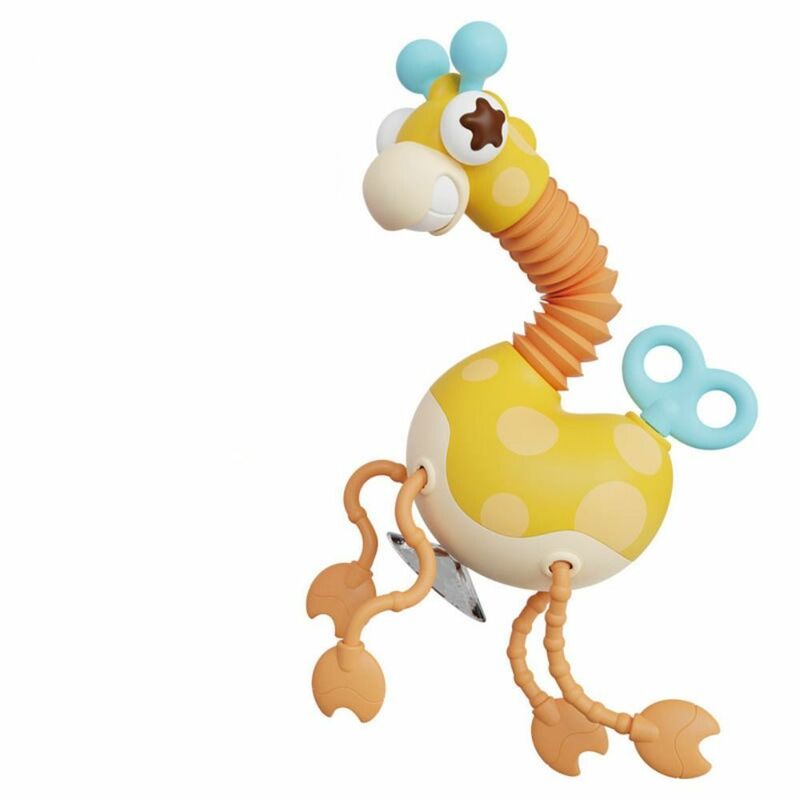 Sznurek zabawki sensoryczne skręcający w zegarku zabawka podróżna żyrafa chwyć palcem treningowy Montessori ściągający sznurek edukacyjny