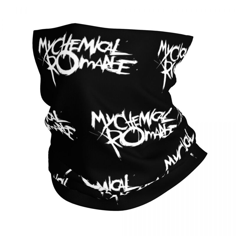 My Chemical Romance Bandana Neck Cover stampato passamontagna Wrap sciarpa multifunzionale copricapo escursionismo Unisex adulto per tutte le stagioni