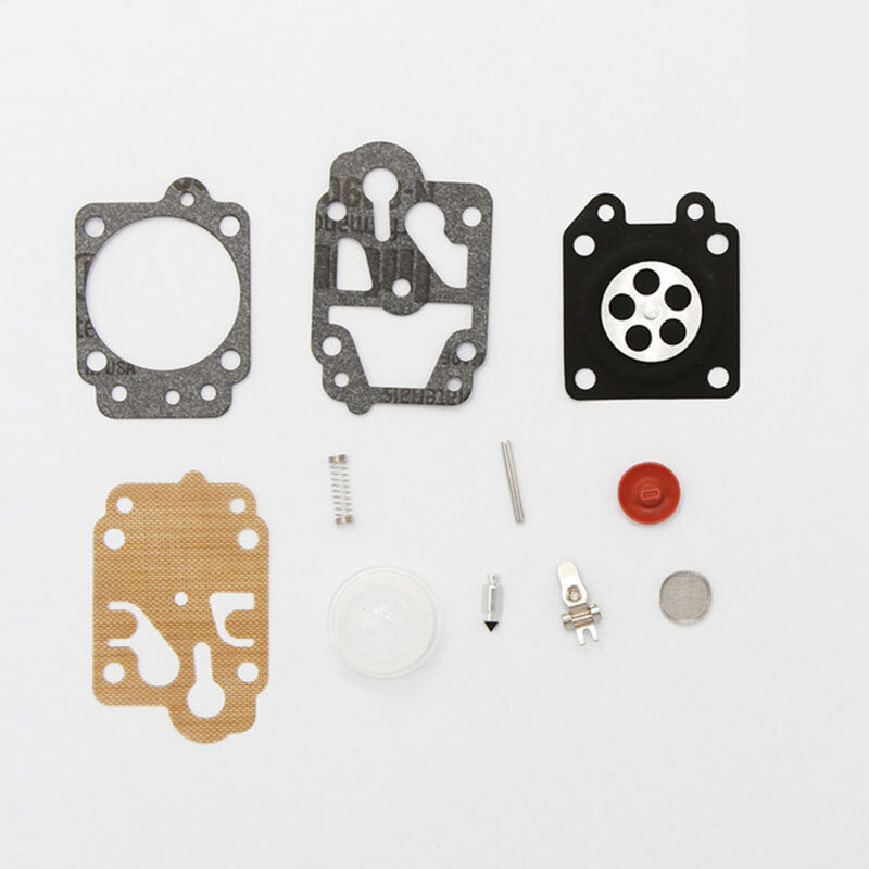 Carburetor Repair Kit For Chinese Trimmer CG260 CG330 CG430 CG520 GX35 43CC 52CC 10pcs Set With Primer Bulb Plastic Materials
