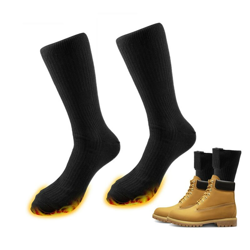 ถุงเท้าทำความร้อนไฟฟ้าสำหรับผู้ชายปรับอุณหภูมิได้เหมาะสำหรับการตกปลาน้ำแข็งขณะวิ่ง