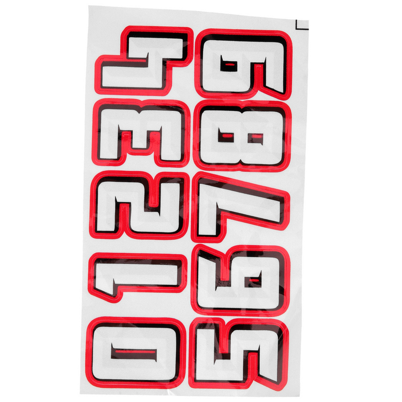 Self Adhesive Football Hockey Number Design Decorative Hockey Baseball Decals Car Stickers