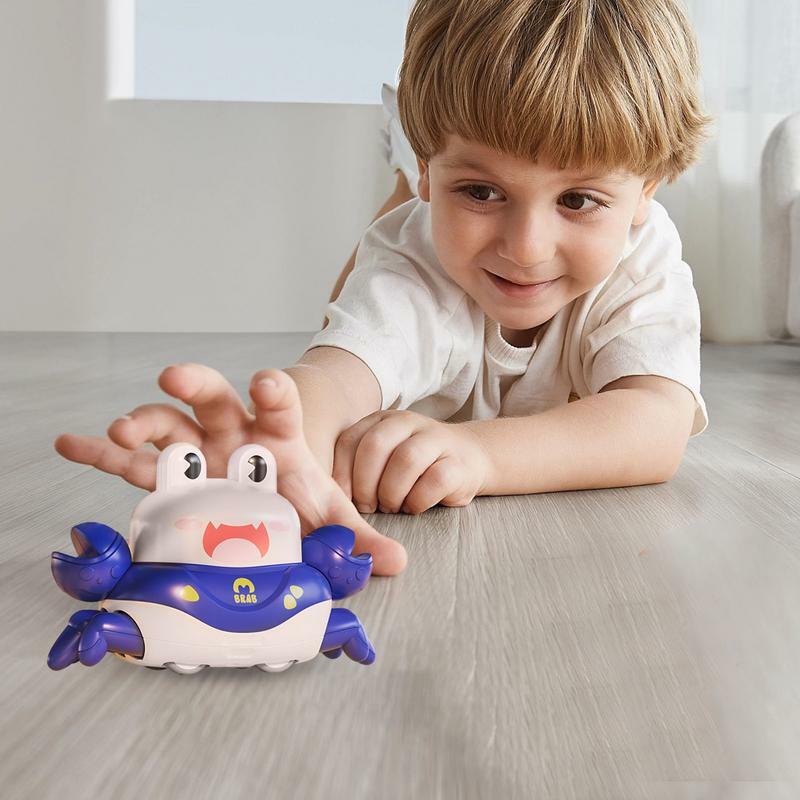 Press Type Toy Car para crianças, forma de caranguejo, puxar carros para crianças, favores de festa portáteis, meninas e meninos