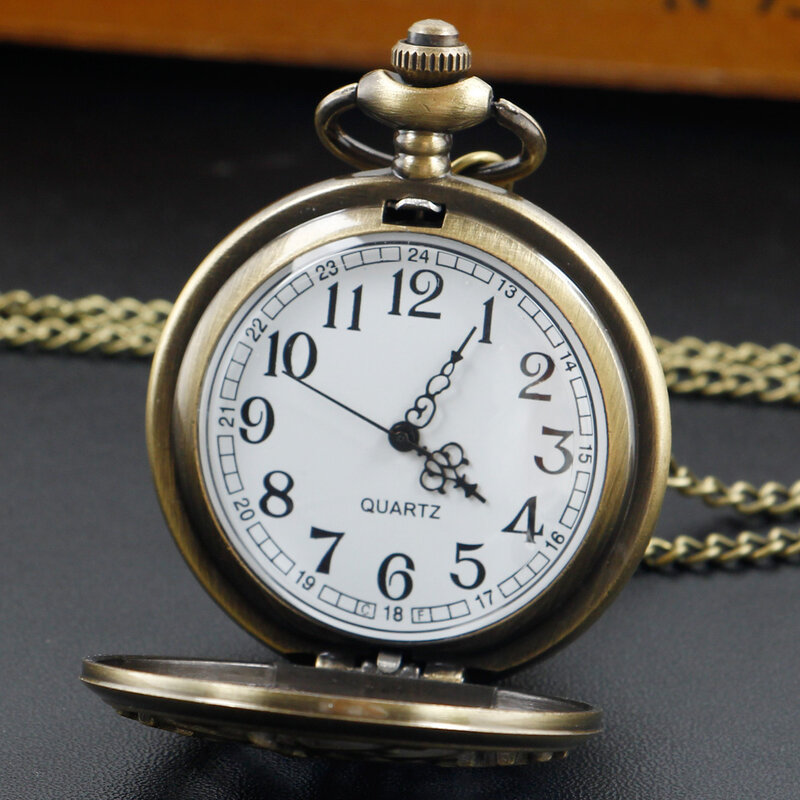 Relógio de bolso steampunk quartzo colar camisola pingente de corrente relógio de pulso