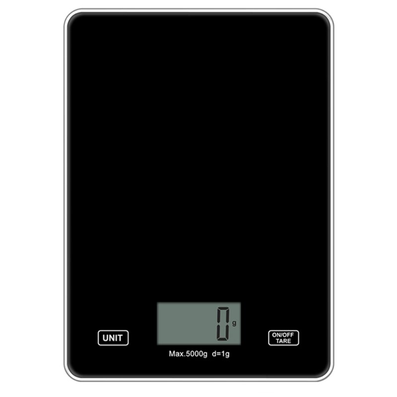 Scale Digital Kitchen Scale Weight Gram Oz For Cooking Baking Tempered Glass Lightweight Durable Design LED Display