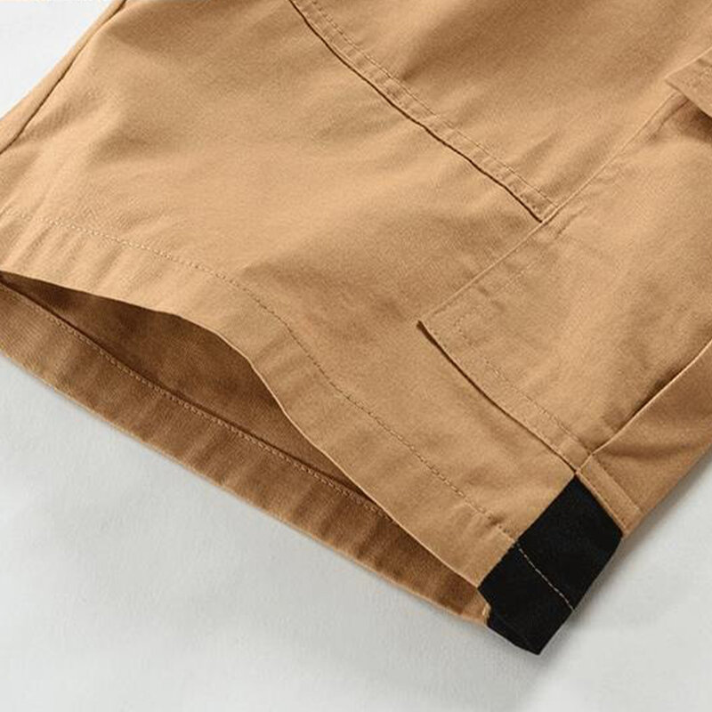 Мужские шорты с эластичной талией средней посадки короткие брюки легкие эластичные однотонные Летние удобные новые стильные
