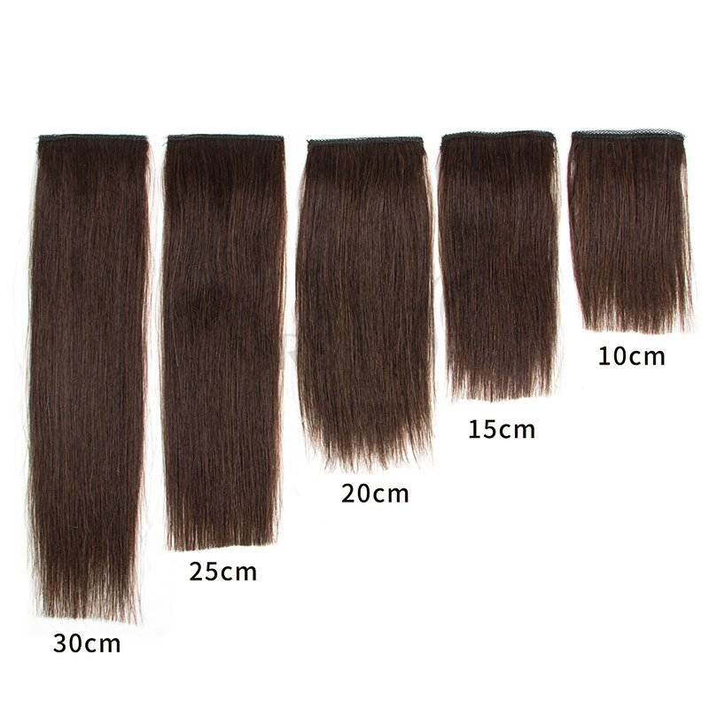 MRS HAIR-extensiones de cabello humano Real, accesorio Invisible y sin costuras, añadir volumen superior/lateral para cabello corto, 10-30cm, #02