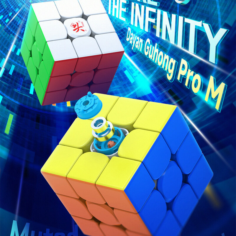 Dayan Guhong PRO M Maglev-Cube Magique Magnétique de 3x3, Puzzle Professionnel pour Enfant, Jouet Cadeau