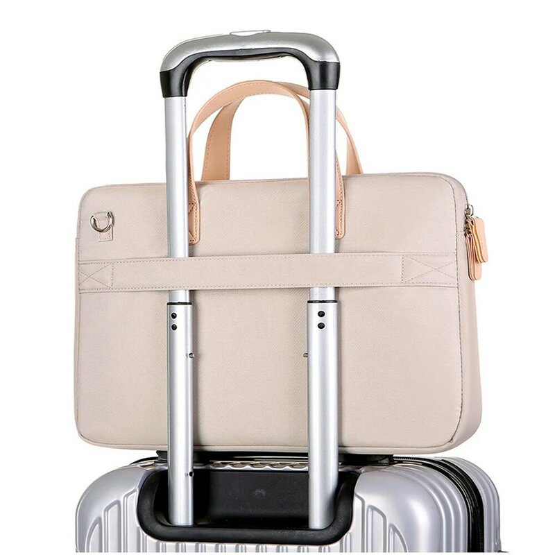 กระเป๋าแล็ปท็อปน้ำหนักเบา13.3 15.6 14นิ้วกันกระแทกสำหรับ MacBook Air Pro 13 16นิ้วกระเป๋าสะพายไหล่กระเป๋าเอกสาร