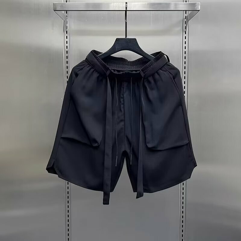 Pantaloncini Cargo Multi-tasche pantaloncini Cargo Casual larghi dritti di marca di moda 2024 pantaloncini nuovi da uomo estivi pantaloncini americani