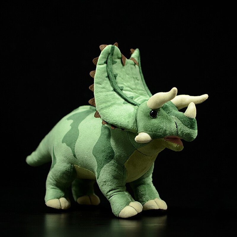 32/38センチメートルハイトかわいいリアルなトリケラトプスpentagonsぬいぐるみ実生活恐竜ぬいぐるみ動物のおもちゃソフト子供のおもちゃ