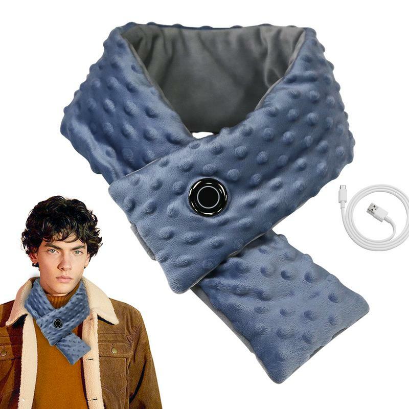 Шарф с подогревом шарф с подогревом 3 скорости контроль температуры умный нагрев перезаряжаемый шарф с подогревом для женщин и мужчин товары
