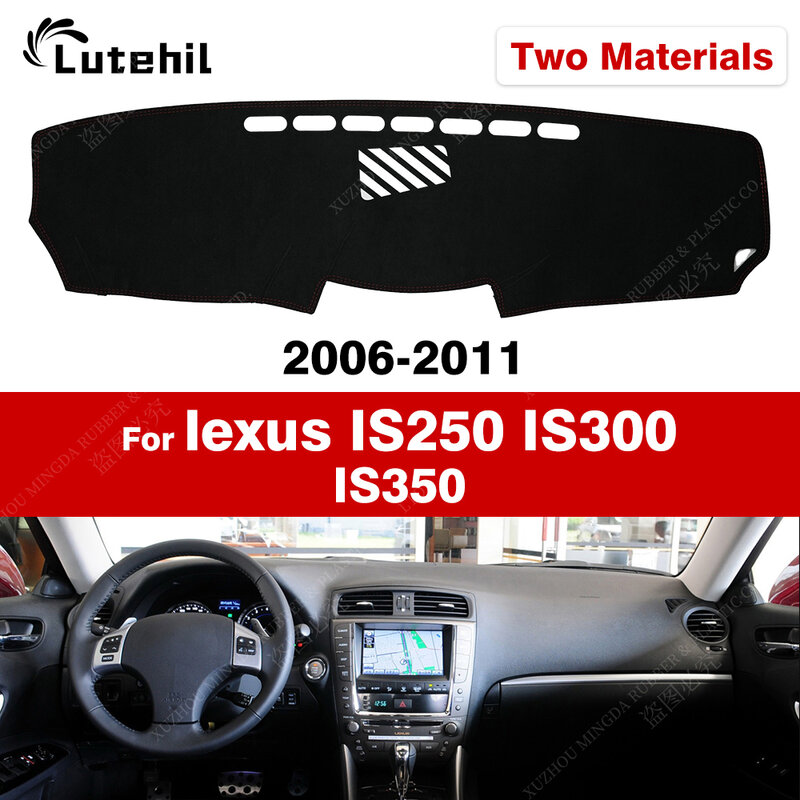 Auto Dashboardhoes Voor Lexus Is250 Is300 Is350 2006 2007 2008 2009 2010 2011 Dashboard Mat Anti-uv Tapijten Auto-Accessoires