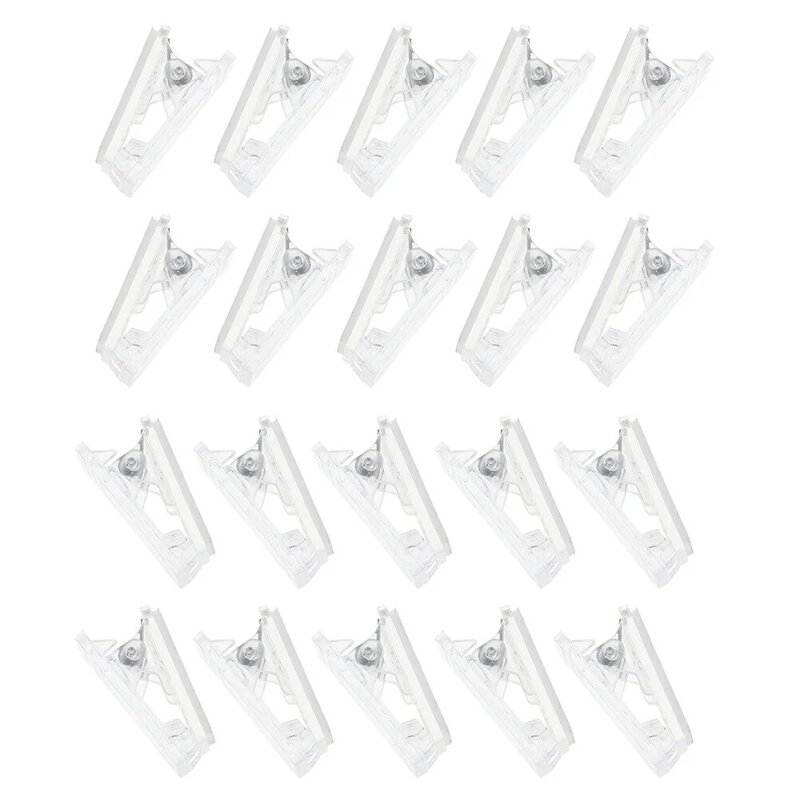 20 Pcs Self-adhesive Clip Paper Flag Clips Double-sided Sticky Hanging Small Spring Wall Shower Curtain