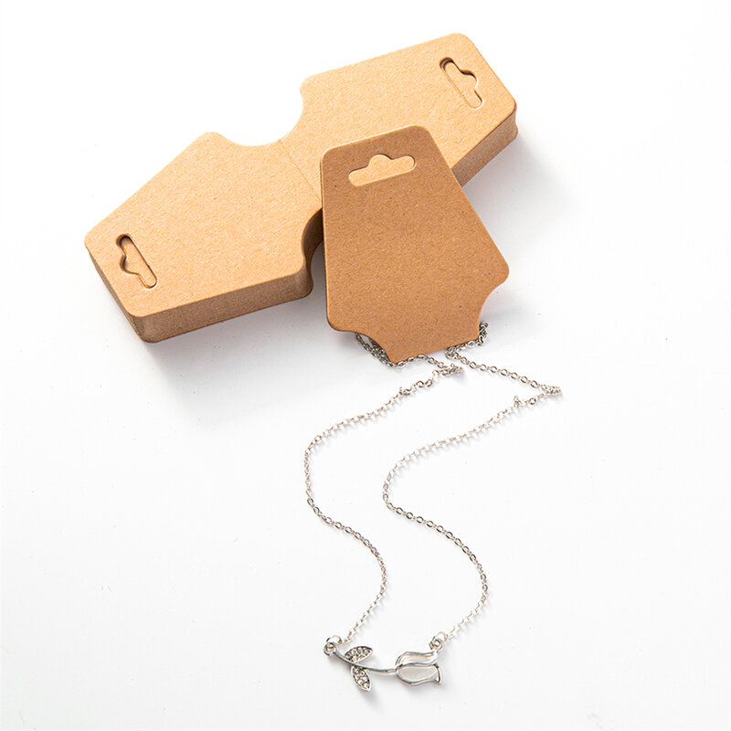 50 stücke leere Papier Display-Karten für Choker Halskette Armband Schmuck Kleiderbügel Halter Verpackung liefert kleine Unternehmen Material