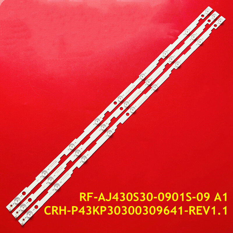 Led Backlight Strip Voor LC-43FG5242E LC-43UI7252E LC-43UI7352E LC-43UI7552E CRH-P43KP30300309641-REV1.1 RF-AJ430S30-0901S-09 A1