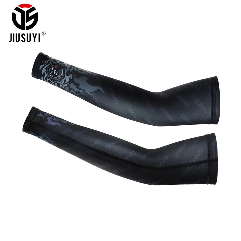 Verão fresco braço mangas fitness pesca proteção UV protetor solar respirável manga Quick Dry Elastic gelo seda ciclismo equipamentos