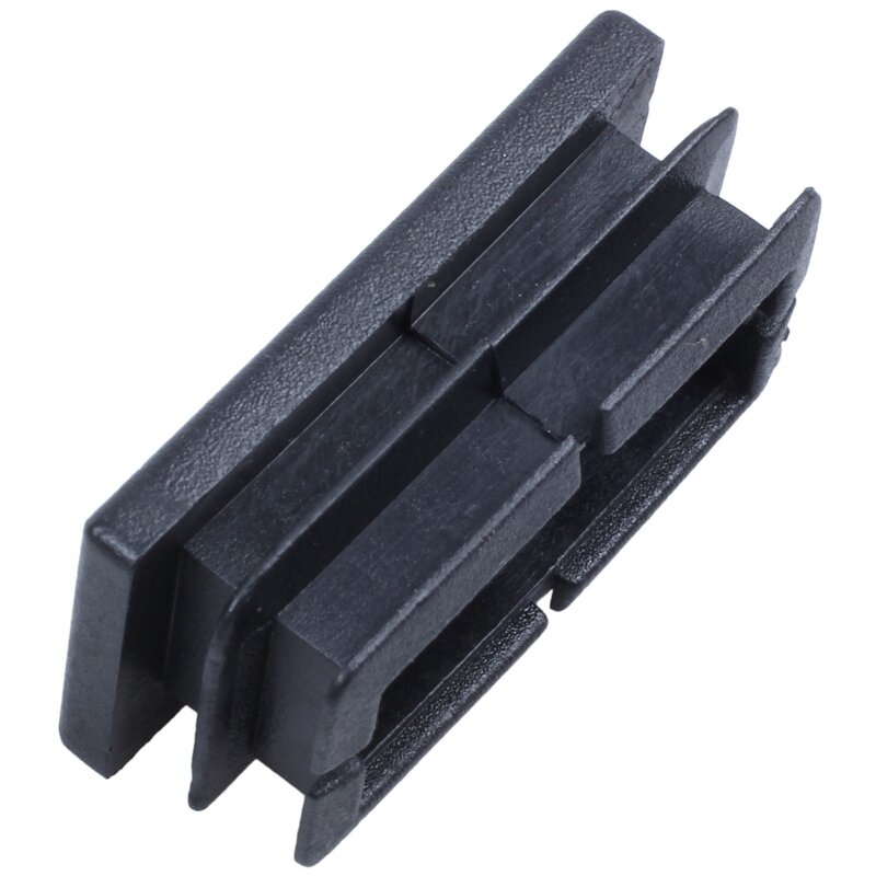 Tampões anulando retangulares plásticos pretos da extremidade, inserção, 20mm x 40mm, 32 PCes