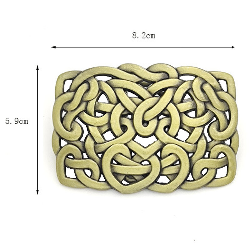 Zinc Alloy Celtic Knot Belt Buckle Braided Euro-American Western Cowboy Style for Men Dropshipping