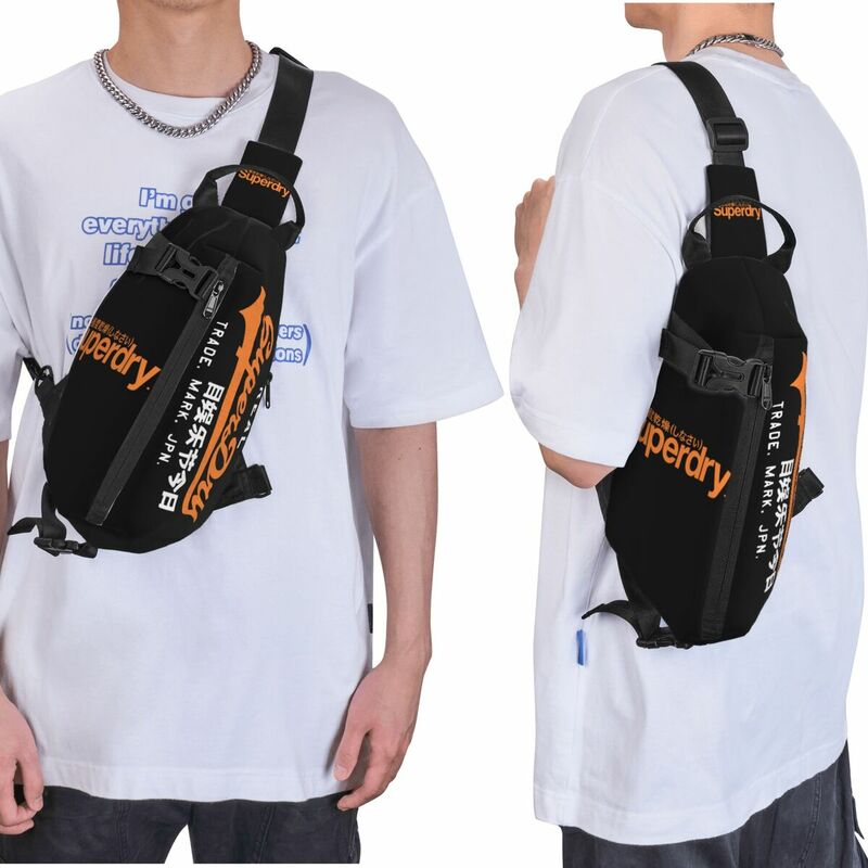 Harajuku Hiphop Style Letter Crossbody Sling Bags Fashion Luxury Chest Bag spalla Daypack per l'escursionismo borsa da campeggio all'aperto