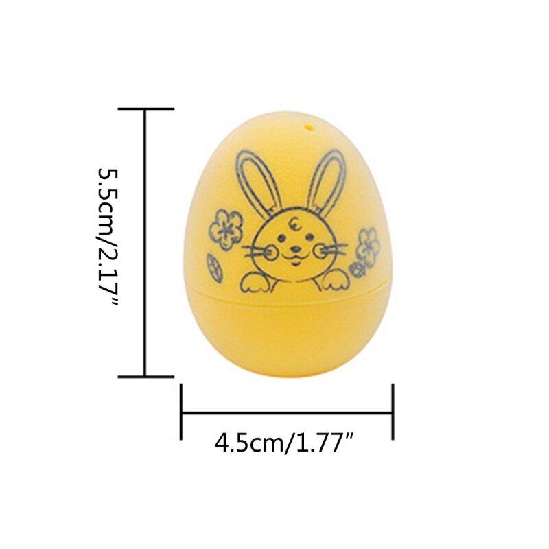 12 pezzi uovo Pasqua riempito con giocattolo colorato morbido uovo Pasqua per bambini riempitivi per cestini, gioco