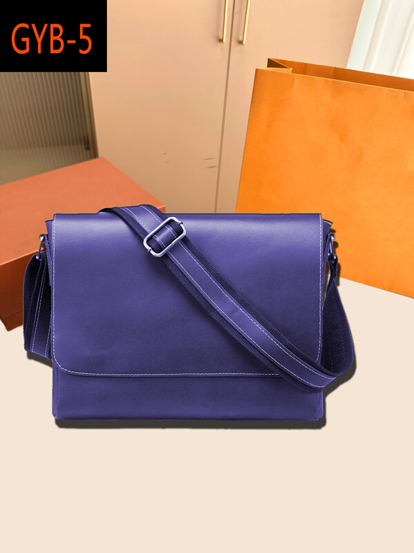Новая дизайнерская роскошная классическая мужская сумка-мессенджер кожаная короткая нагрудная сумка модная кожаная мужская сумка-мессенджер