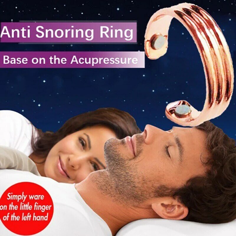 Anti Snurk Apparaat Ring Magnetische Therapie Acupressure Behandeling Tegen Vinger Ring Anti Snurk Slaaphulp Voor Snurken