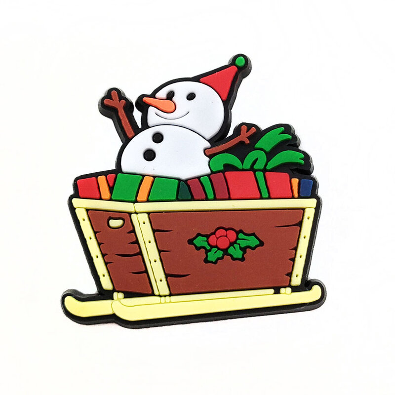 Heiße 1 stücke Cartoon Weihnachts baum Schuh Charms lustige DIY Süßigkeiten Zubehör Pins dekorieren Schnalle Kinder Mädchen Junge Weihnachten Festival Geschenke