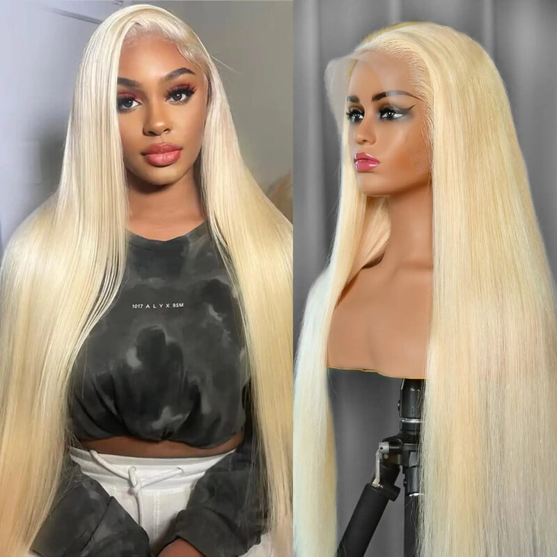 Sophia-Perruque blonde droite sans colle pour femme, perruques frontales en dentelle, prix bon marché en vente, 30 pouces, choix de cosplay, 613 HD, 13x6