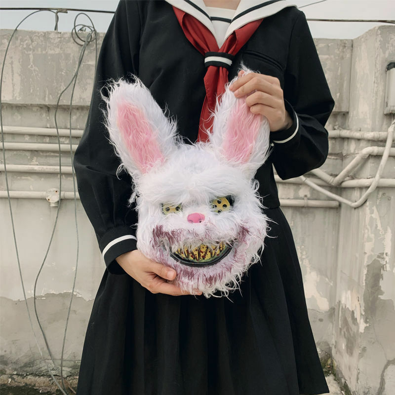 Маска кровавого плюшевого кролика, для Хэллоуина, страшная маска