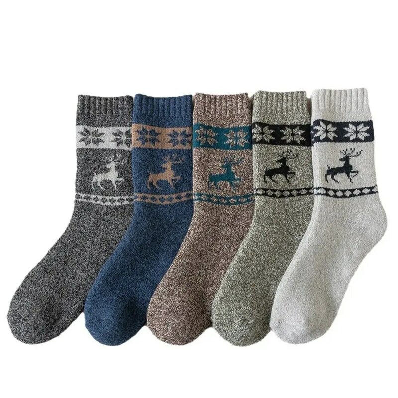 Men Women Thicken Sock Plush Elastic Winter Warm Snow Terry Socks Cold Protection Thermal Sockings