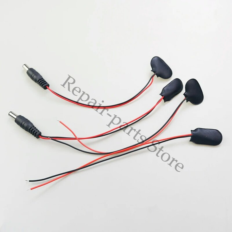 Clipes de bateria 9 v 10cm, preto, vermelho, conector de conexão com 2 cabos, fivela, suporte da bateria, 1 peça