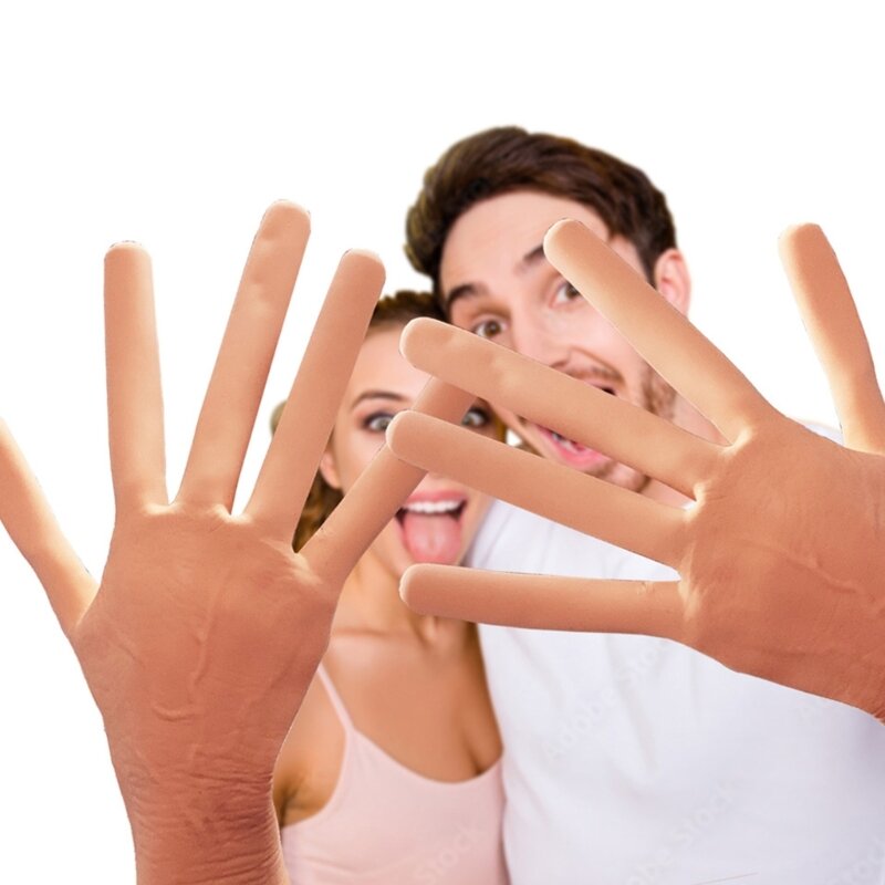 Sarung tangan lucu aksesoris jari Cosplay pesta Halloween
