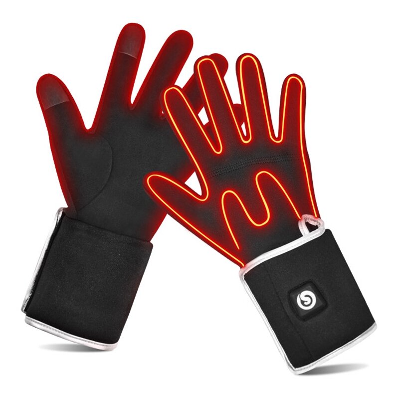 Aufladen von Heiz handschuhen Fahrrad heiz handschuhe warme wasserdichte Touchscreen-Handschuhe Outdoor-Ski-Elektro heiz handschuhe