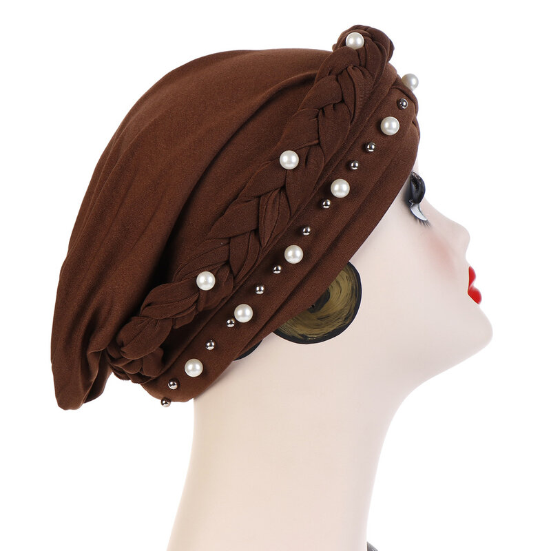 African Headtie African Women Solid Color Fashion Style Hats African Caps