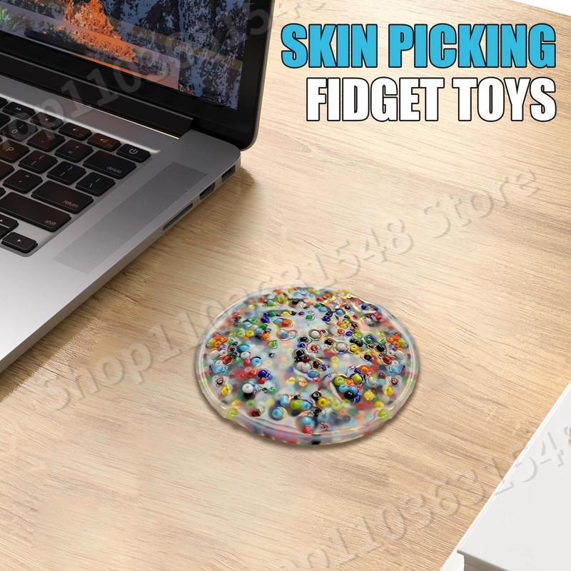 Mão Fidget brinquedo sensorial para crianças e adultos, alívio do estresse, Anti-Stress Squeeze Toy, Skin Picking